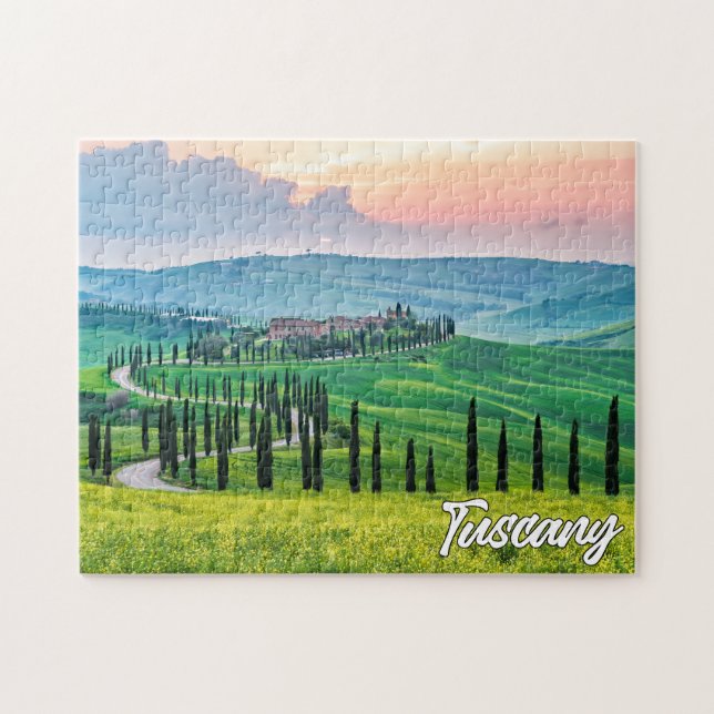 Schöne Toskana, Italien Puzzle (Horizontal)
