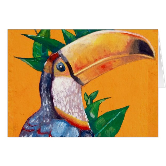 Schöne Toucan Bird Malerei (Vorderseite (Horizontal))