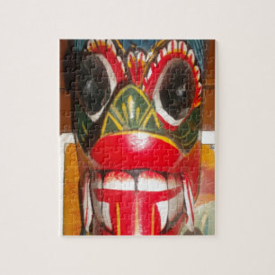 Schöne traditionelle sri-lankische Feuermasken-Kun Puzzle