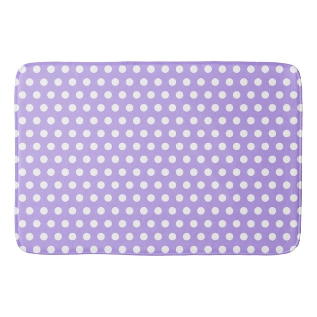 Schöne Traubenpolka-Dot-Bath-Mat Badematte (Vorderseite)