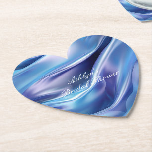 Schöne traumhafte blaue lila Hochzeitsdusche Untersetzer