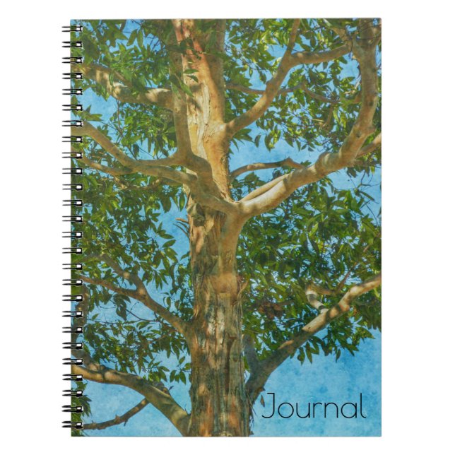 Schöne Tree und Sky Art Journal Notizblock (Vorderseite)