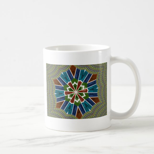 Schöne trendy asiatische Textil Design Kunst druck Tasse (Rechts)