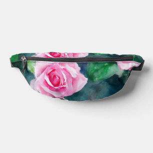 Schöne trendy Wasserfarbe Rosen Sammlung Bauchtasche