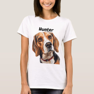 SCHÖNE TRI-FARBE BEAGLE HUNDE GESICHT T-Shirt
