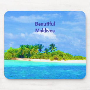 Schöne Tropeninsel auf den Malediven Mousepad