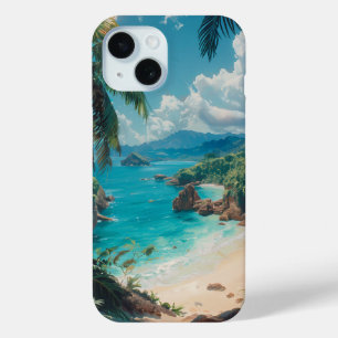 Schöne Tropical Beach Illustration Case-Mate iPhone Hülle