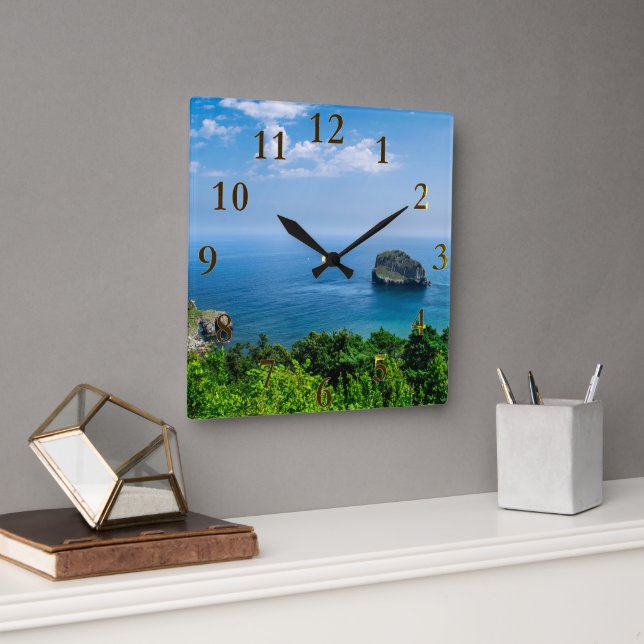 Schöne Tropical Beach Landschaft Uhr (Büro)
