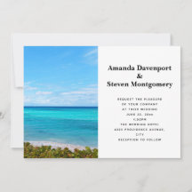 Schöne tropische Strand-Szene-Foto-Hochzeit