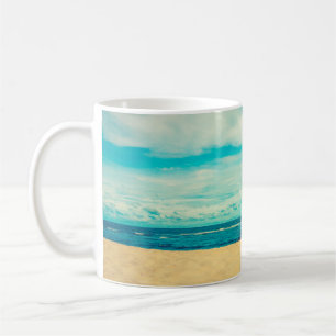 Schöne tropische Strand- und Meereslandschaft Kaffeetasse