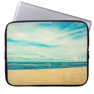 Schöne tropische Strand- und Meereslandschaft Laptopschutzhülle