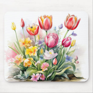 Schöne Tulip Blume Blume Mousepad