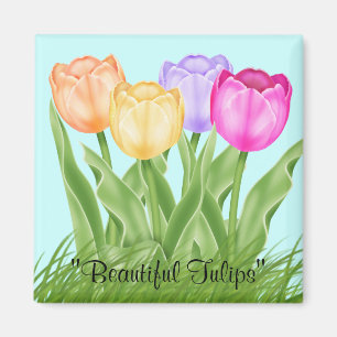 Schöne Tulips Magnet