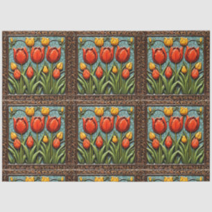 Schöne Tulips Populäre Sammlung Seidenpapier