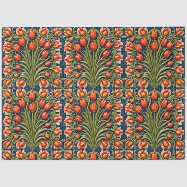 Schöne Tulips Trendy Collection Seidenpapier (Vorderseite)
