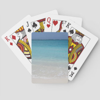 Schöne Türken des Strand-| und Caicos-Foto Spielkarten