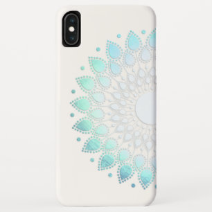 Schöne Türkis Lotus Blume Floral Mandala Ca Case-Mate iPhone Hülle