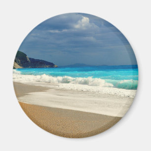 Schöne türkisfarbene tropische Fotografie Magnet