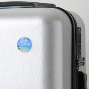 Schöne türkisfarbene tropische Strand Magnet