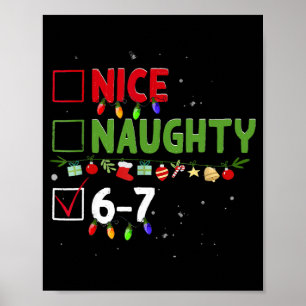 Schöne Unartige 67 Sechs Sieben Lustige Weihnachte Poster