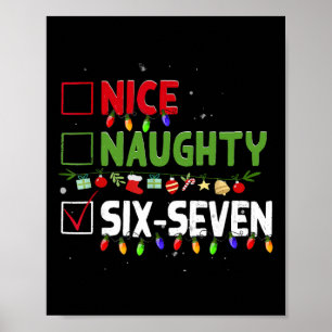 Schöne Unartige 67 Sechs Sieben Lustige Weihnachte Poster