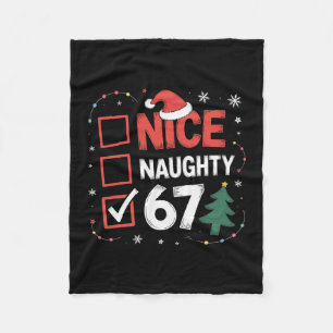 Schöne Unartige 67 Weihnachtskostüm 67 Meme Männer Fleecedecke