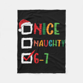 Schöne Unartige 6 7 Meme 67 Weihnachten Sechs Sieb Fleecedecke