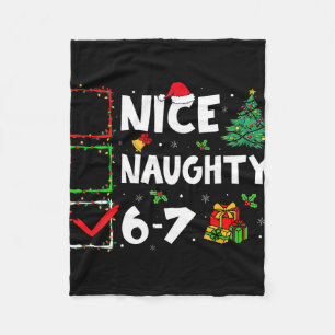 Schöne Unartige 6 7 Meme 6 7 Weihnachten Sechs Sie Fleecedecke