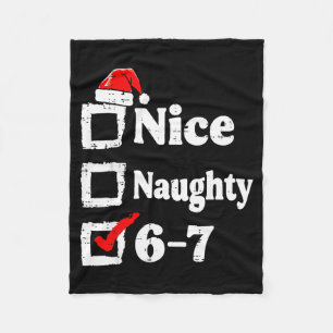 Schöne Unartige 6 7 Meme Lustiges Weihnachten Sech Fleecedecke