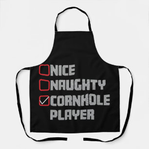 Schöne Unartige Cornhole-Spielerliste Hässliches W Schürze