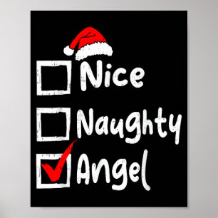 Schöne Unartige Engel Lustige Weihnachtsliste Fami Poster