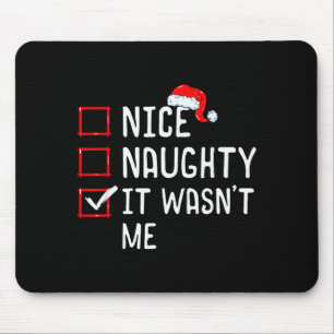 Schöne Unartige Es War Nicht Ich Weihnachtsliste Mousepad
