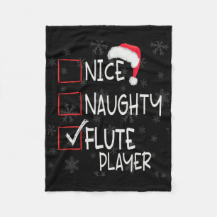 Schöne Unartige Flötenspieler Liste Weihnachten Sa Fleecedecke
