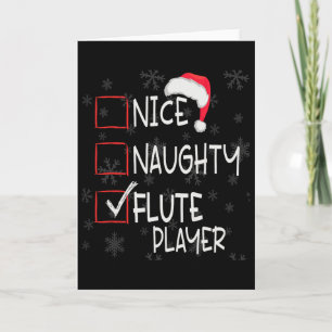 Schöne Unartige Flötenspieler Liste Weihnachten Sa Karte