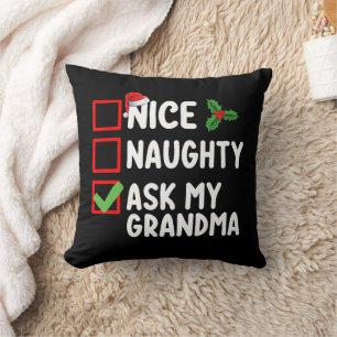 Schöne Unartige Frag Meine Oma Weihnachtsliste Fam Kissen
