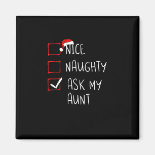 Schöne Unartige Frag Meine Tante Weihnachtsliste X Magnet