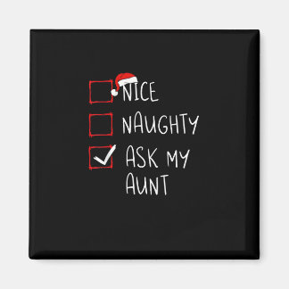 Schöne Unartige Frag Meine Tante Weihnachtsliste X Magnet