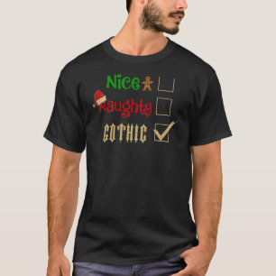 Schöne Unartige Gothic Dunkle Goth Familie Pyjama T-Shirt