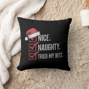 Schöne Unartige Habe meine beste Weihnachtsliste X Kissen