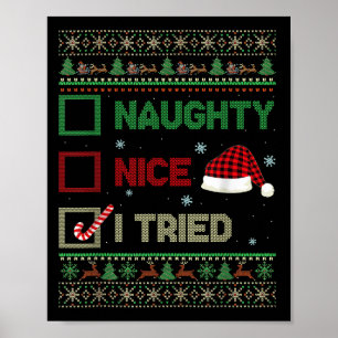 Schöne Unartige Ich Habe Einen Hässlichen Pullover Poster