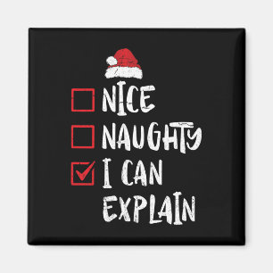 Schöne Unartige Ich Kann Erklären Weihnachtsliste Magnet