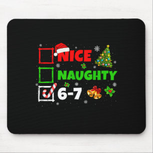 Schöne Unartige Liste 67 Weihnachten Brainrot Lust Mousepad