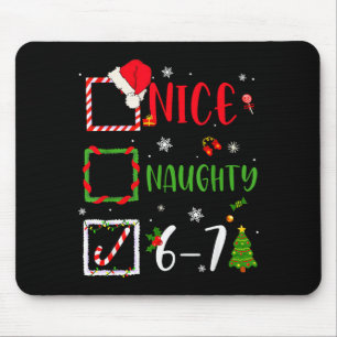 Schöne Unartige Liste 67 Weihnachten Brainrot Lust Mousepad