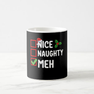 Schöne Unartige Meh Lustige Weihnachtsliste Feiert Kaffeetasse