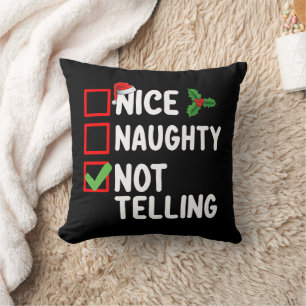Schöne Unartige Nicht Sagen Weihnachtsliste Feiert Kissen