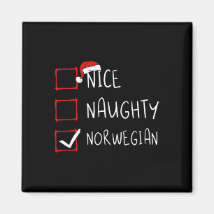 Schöne unartige norwegische Weihnachten Norwegen E Magnet