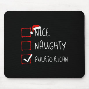 Schöne unartige puerto-ricanische Weihnachten Puer Mousepad