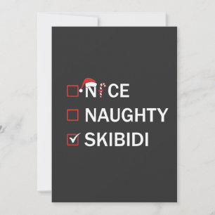 Schöne unartige Skibidi lustige Weihnachten Gen Al
