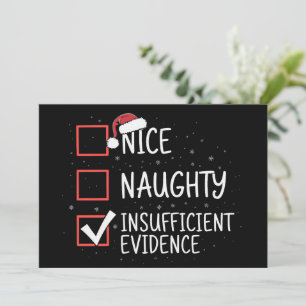 Schöne Unartige Unzureichende Beweise Weihnachten Einladung