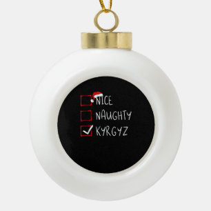 Schöne Unartige Weihnachten Kirgisistan Erbe Keramik Kugel-Ornament